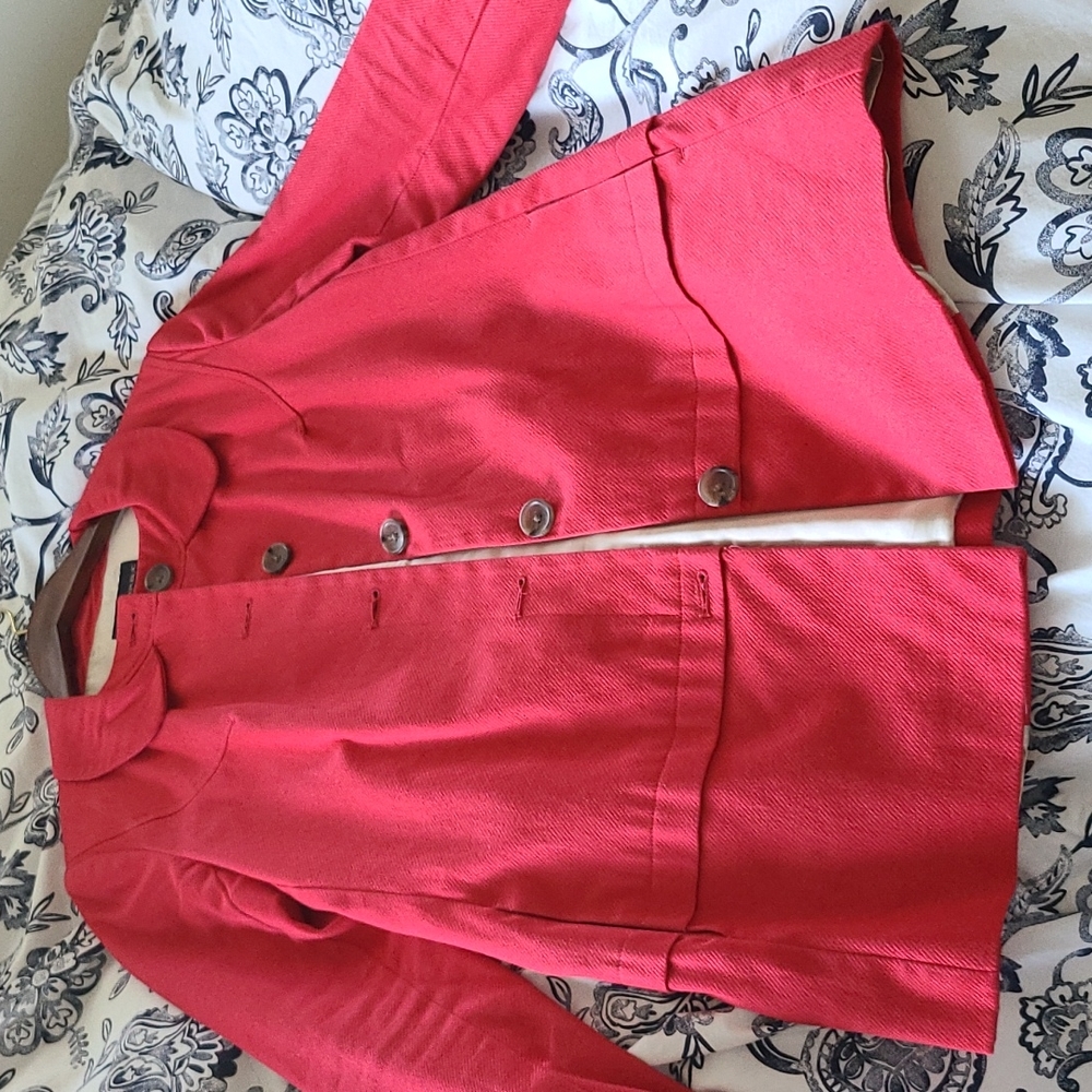 Banana Republic Red Coat XS
